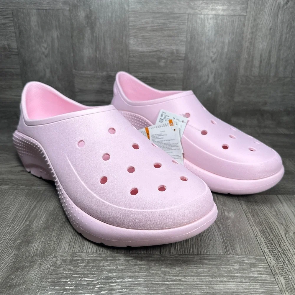 Crocs Crush Clog Mens Size 13 Pink Lightweight Slip On NEW 209347-6U0